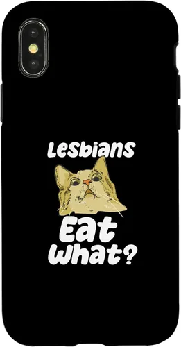 Vista 5 de iPhone 12 mini lesbianas comen qué cita divertida para orientación BI y caso LGBTQ