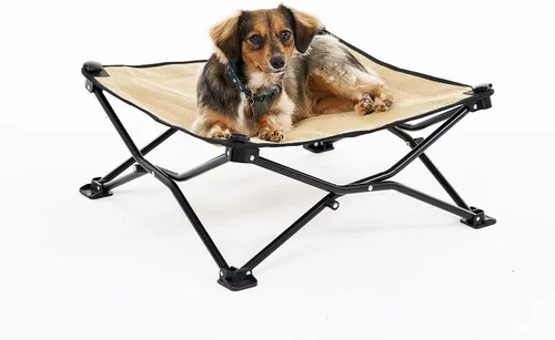 Vista 14 de Coolaroo On-The-Go Cama Elevada para Perros - Cama Plegable Emergente de Viaje para Perros con Tela Transpirable, Resistente a la Humedad, Bolsa