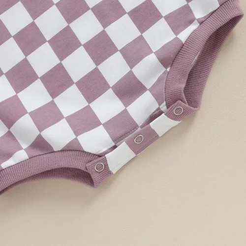Vista 7 de Karuedoo Sudadera a cuadros para bebé niño y niña, mameluco de gran tamaño, manga larga, con burbujas, ropa neutra para otoño