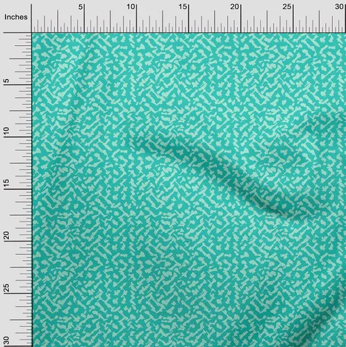 Vista 3 de oneOone Bloque de tela de algodón flexible verde aguamarina para proyectos de manualidades, impresiones de tela por yarda, 40 pulgadas de ancho, DK