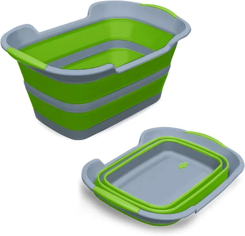 Vista 9 de ddLUCK Bañera plegable multifuncional para mascotas, bañera portátil para interiores y exteriores, bañera de lavado plegable para mascotas pequeñas