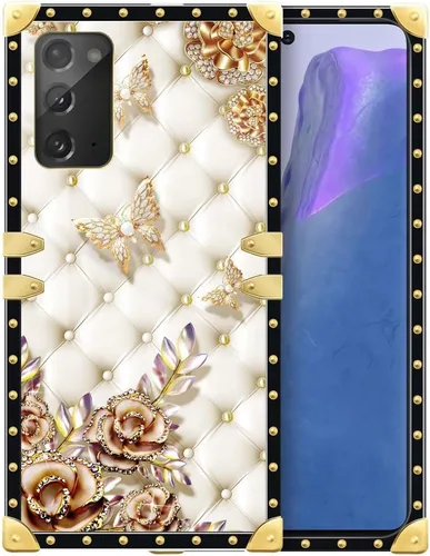 Vista 216 de Funda compatible con Samsung Galaxy S10 4G, TPU suave de lujo y parte trasera de policarbonato duro para niñas y mujeres, funda protectora a prueba