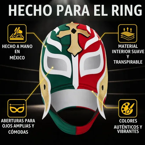 Vista 6 de Make It Count (Pick your) Máscara de lucha libre Luchador para niños y jóvenes (niños - Ajuste)