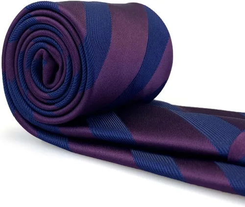 Vista 22 de S&W SHLAX&WING Corbata para hombres Lazos a rayas verde, amarillo y azul para trajes de negocios