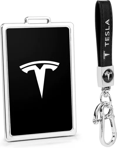Vista 7 de Key Card Holder Case Compatible with Tesla Model 3 Y X S Key Protector Cover Accessories Decor Trim Gifts
