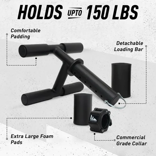 Vista 2 de SquatWedgiez Versa Tib Bar para entrenamiento de rodillas sobre los dedos de los pies Entrenador Tibialis para férulas de espinillas y alivio