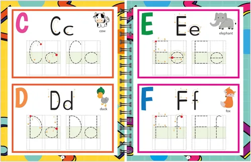 Vista 2 de Channie's Libro de actividades de borrado en seco de pre-K, libro de ejercicios preescolar con divertidas actividades educativas de aprendizaje