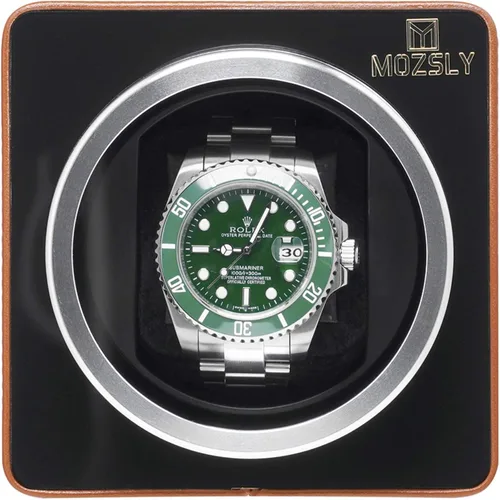 Vista 9 de MOZSLY Watch Winder for Automatic Watches with Quiet Motor 12 Rotation Mode Setting Leather
