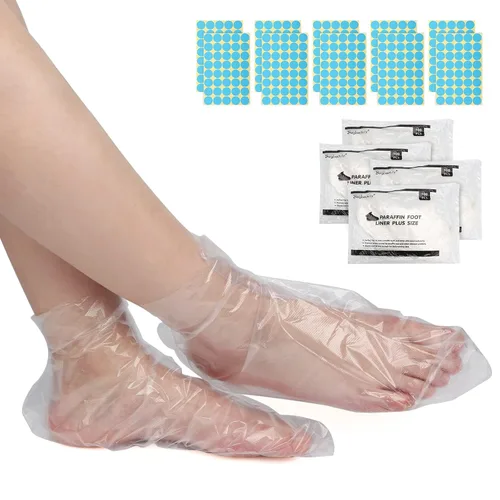 Vista 10 de Segbeauty Forros de baño de cera de parafina para pies, 200 piezas extra grandes XL bolsas de parafina para pies, calcetines de baño de parafina
