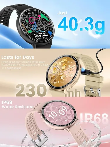 Vista 8 de Relojes inteligentes con GPS para hombre, reloj inteligente con pantalla AMOLED de 1.39 pulgadas, llamada Bluetooth/más de 100 modos
