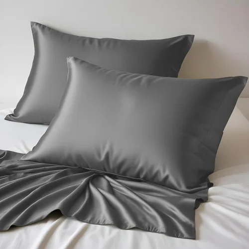 Vista 10 de LINENWALAS Sábana ajustable solo viscosa derivada de bambú, sábana inferior para cama de tamaño Twin XL, bolsillo profundo de 16", ajuste ceñido