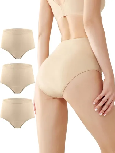 Vista 9 de BATTEWA Ropa interior para incontinencia para mujer, ropa interior a prueba de fugas, lavables, de algodón, de absorción de la vejiga, protección
