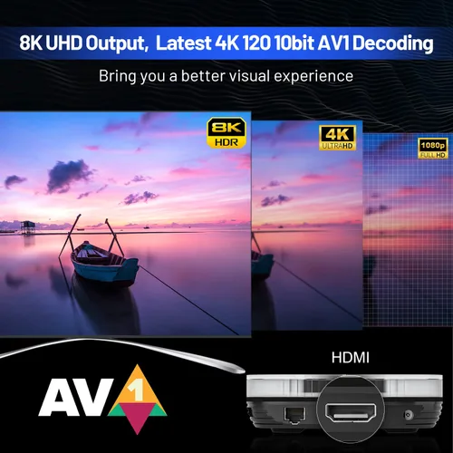 Vista 5 de Kinhank Retro Game Console,Super Console X4 PLUS Emulator Console Built-in 65000+Games,S905X4 Chip,Video Game Console with 3 Systems,8K UHD