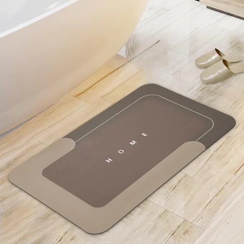 Vista 9 de Housego Tapete mágico de baño absorbente, alfombra de secado rápido, tapete mágico de baño antideslizante, alfombra de piso con respaldo de goma