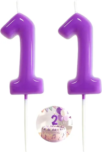 Vista 222 de Velas número 2 arcoíris con número 3D de feliz cumpleaños para decoración de fiesta de pastel de cumpleaños, suministros de celebración