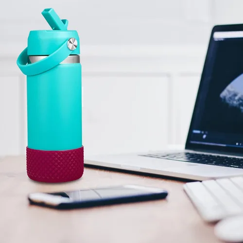 Vista 5 de FLORAPELL Botas para botella de agua Hydro Flask de 32 y 40 onzas, bota para botellas de agua deportivas Hydroflask, funda inferior de silicona