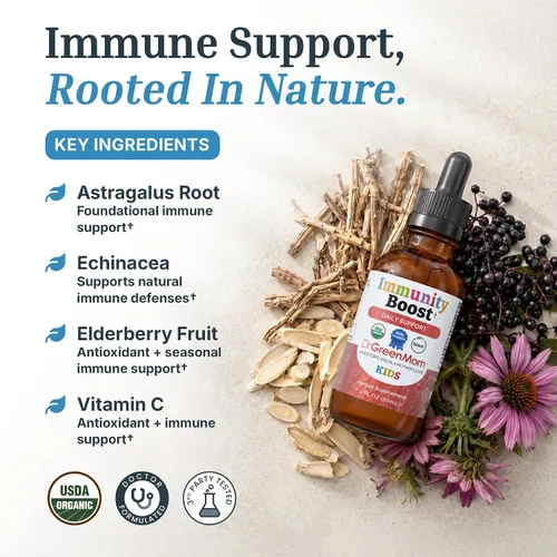 Vista 6 de Dr. Green Mom Immunity Boost Kids — Echinacea Saúco Astrágalo & VIT C