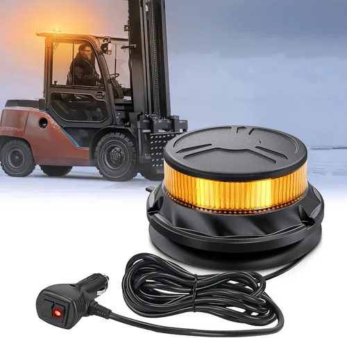 Vista 10 de Nilight 18 Luces Estroboscópicas LED Ámbar Blanco Inalámbricas Giratorias de Emergencia y Seguridad Luz Baliza Intermitente con Base de Montaje