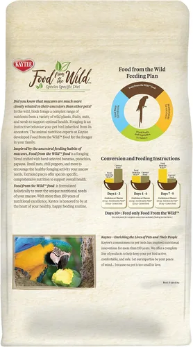 Vista 7 de Kaytee Food from The Wild Natural Pet Macaw Bird Food, 2.5 libras