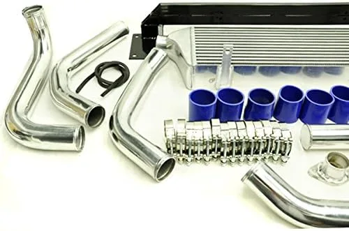 Vista 2 de Rev9 ICK-044 ICK-044 Kit de conversión de intercooler de montaje frontal, FMIC, compatible con Subaru Impreza WRX/WRX STI
