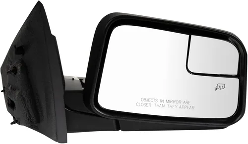 Vista 44 de TRQ Cubierta cromada del espejo manual del lado del pasajero, acabado liso para Volvo VNL 2004-2014