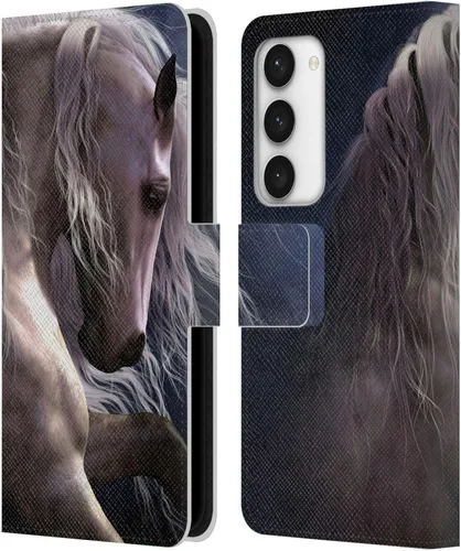 Vista 50 de Head Case Designs Officially Licensed Laurie Prindle A Morgan Christmas Western Stallion Leather Wallet Case Compatible with Samsung Galaxy A07 4G