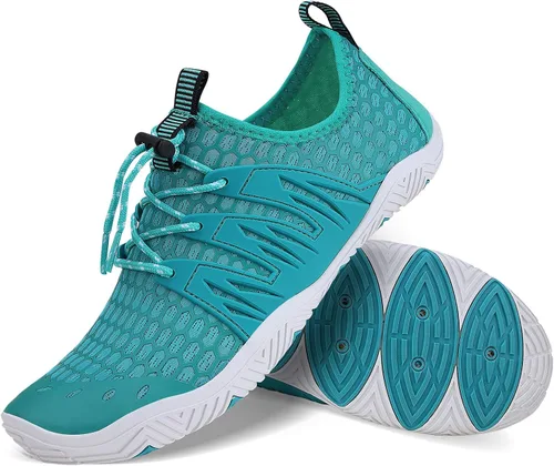 Vista 3 de MAYZERO Zapatos de agua para hombres y mujeres, zapatos de surf, playa, piscina, zapatos de punta ancha, senderismo, zapatos de agua, zapatillas