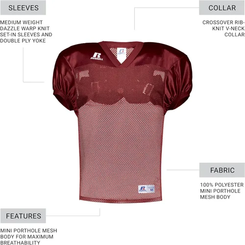 Vista 5 de Russell Athletic Jersey de práctica Stock para hombre