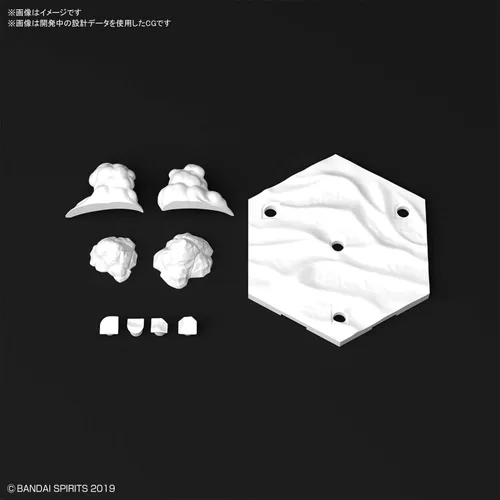 Vista 2 de Bandai Hobby - Misiones de 30 minutos - #03 Personalizar Base de escena (Snowfield Ver.) 30 MM 1/144 Kit