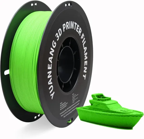 Vista 22 de Filamento PETG para impresora 3D, precisión dimensional +/- 0.001 in, carrete de 2.2 libras, 0.069 in, plateado 2.2 lbs plata