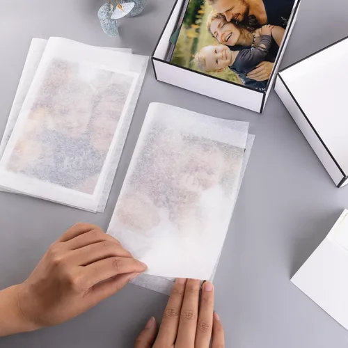 Vista 7 de Lineco Buffered papel intercalado sin ácidos, extiende la vida útil del papel, fotografías, textiles y artefactos. Uso para fotografías, blanco