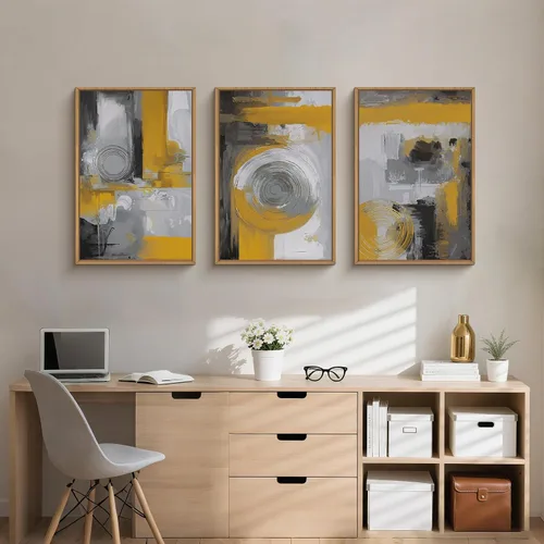 Vista 50 de FWIEXA Juego de Arte de Lienzo Bohemio Enmarcado para Pared, Cuadros Botánicos Verde Salvia Decoración de Pared, Impresiones de Arte de Plantas