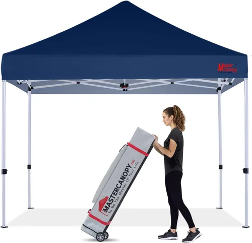 Vista 32 de MASTERCANOPY - Toldo plegable estilo tienda de campaña de 10 x 10 pies, de montura instantánea y para uso comercial, con una bolsa con ruedas