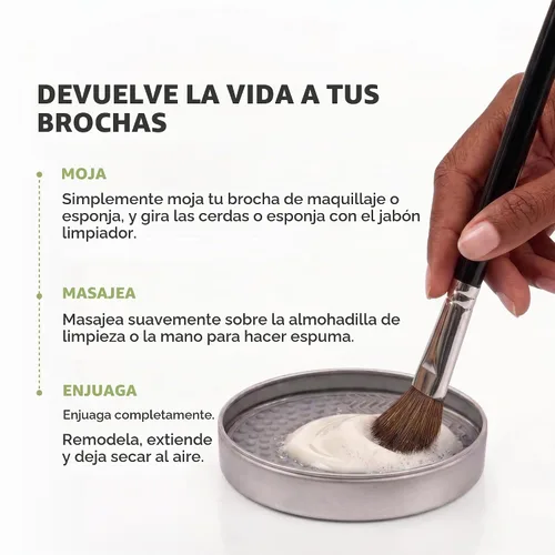 Vista 7 de CINEMA SECRETS Jabón limpiador de brochas de maquillaje vegano - Mini