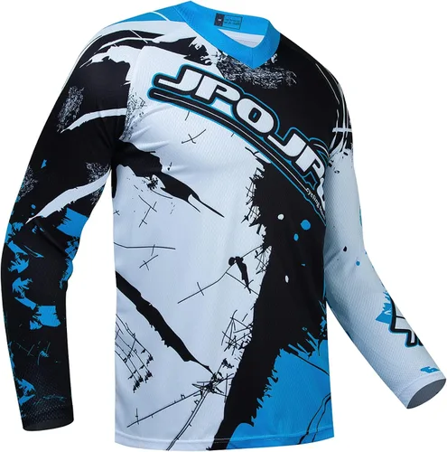 Vista 2 de JPOJPO Jersey MX Motocross Jerseys Dirt Bike Downhill Racing Camiseta de equitación verde, forro polar verde con licencia oficial de star wars