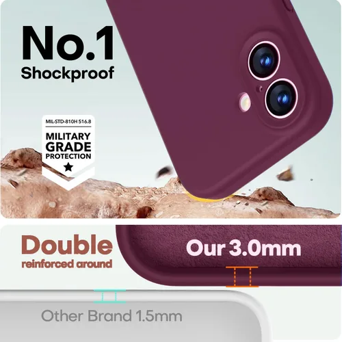 Vista 301 de LOVE 3000 Diseñada para Funda iPhone Air, Silicona Premium [Compatible con Magsafe][Forro de Microfibra Suave Anti-Rayones] Funda Protectora