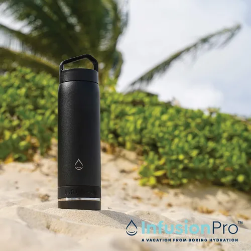 Vista 8 de Botella de agua Infusion Pro con infusor de frutas - Aislada al vacío (20 oz) de acero inoxidable : Libro electrónico de recetas de infusión