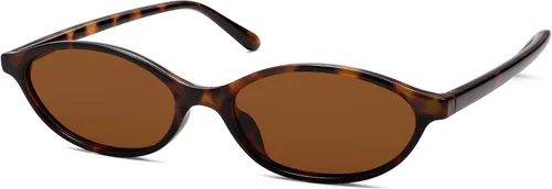 Vista 22 de Gafas de sol retro ovaladas de ojo de gato para mujer, Y2k, gafas de sol estrechas de moda, gafas de sol de diseñador AR82253