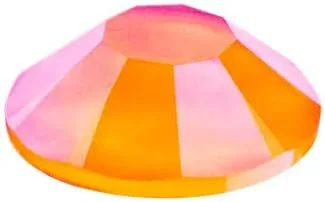 Vista 2 de 144 piezas SS10 Preciosa Maxima Cristal Checo Parte trasera plana 438 11 615, diamantes de imitación para manualidades, naranja neón Neon Orang