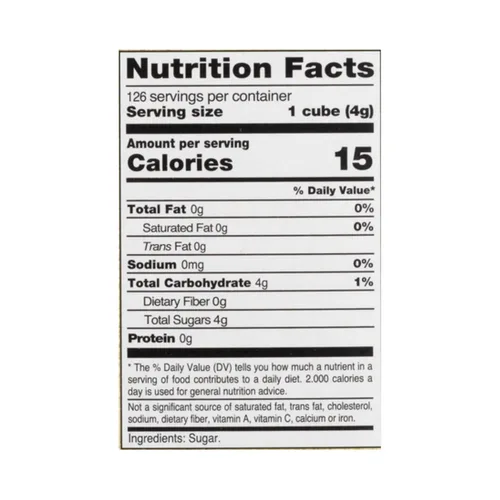 Vista 2 de Gilway Cubos de azúcar Demerara De azúcar de caña natural 17.6 oz (500 g) cada uno [Paquete de 2]