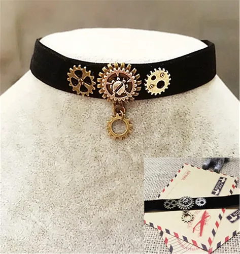 Vista 6 de Surtido de dijes con estilo Steampunk Y&Y (ruedas, engranajes o relojes), ideal para hacer manualidades y joyas