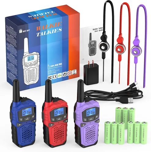 Vista 7 de Walkie Talkies para adultos, radio bidireccional de largo alcance WokTok para camping, senderismo, accesorios de senderismo, equipo de campamento