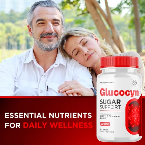 Vista 4 de Cápsulas de glucocyn (paquete de 2) – Glucocyn Sugar Support Advanced Vitamine Supplement Píldoras – Cápsula natural de Glucoysn una vez al día