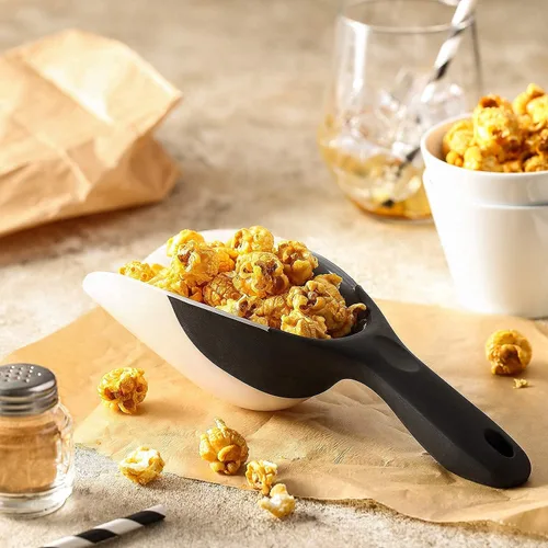 Vista 63 de Spring Chef - Cuchara magnética para congelador, sin BPA, color negro Flexi-Plastic Popcorn Scoop with Soft Grip Handle - Dishwasher Safe Ice