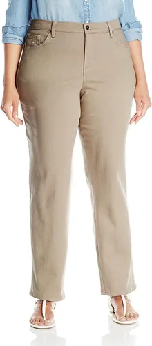 Vista 29 de Gloria Vanderbilt - Pantalones de mezclilla Amanda clásicos de tiro alto y pierna cónica petite para mujer Begonia Bloom