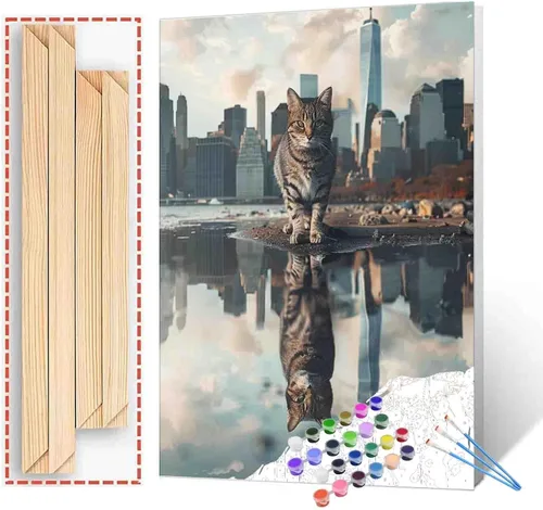 Vista 41 de Paquete de 6 pinturas por números para mujeres sudafricanas para adultos, principiantes, músicos negros, kits de pintura al óleo sobre lienzo