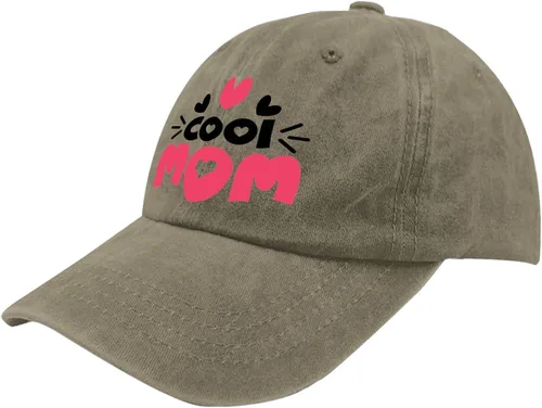 Vista 2 de Baseball Caps Cool mom Baseball Caps for Women Vintage Denim Caps Adjustable
