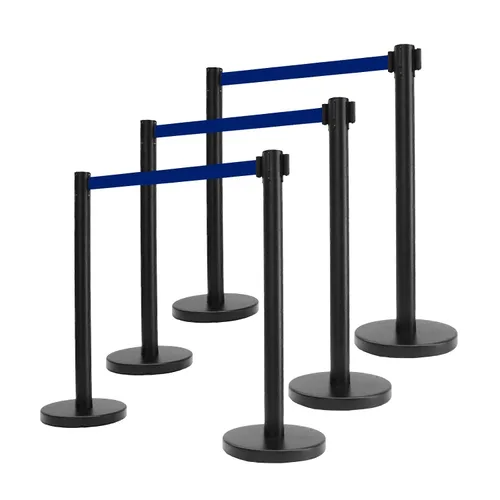 Vista 15 de VIP Crowd Control - Juego de barreras de seguridad con cinturones retráctiles, 91 cm de altura, cinturón de 198 cm y soporte de pared Cinturón