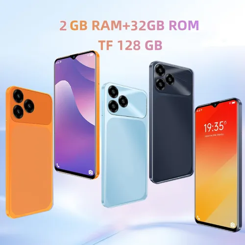 Vista 7 de Teléfono desbloqueado, teléfono inteligente Android, batería interna, 2 GB de RAM, 32 GB de ROM, compatible con banda de frecuencia de tarjeta SIM