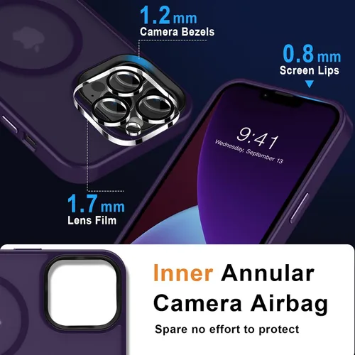 Vista 657 de MOCCA - Funda magnética resistente para iPhone XR de 6.1 pulgadas, compatible con MagSafe, funda con protección contra caídas de grado militar